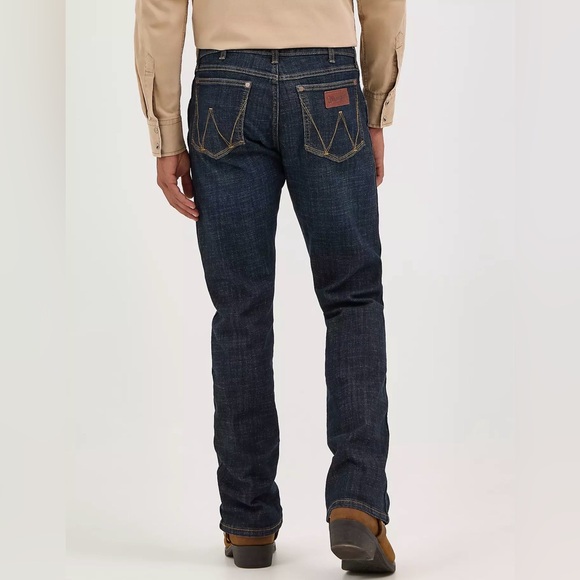Wrangler Retro Slim Boot Blue Jeans Mens 32x32 - Picture 3 of 7